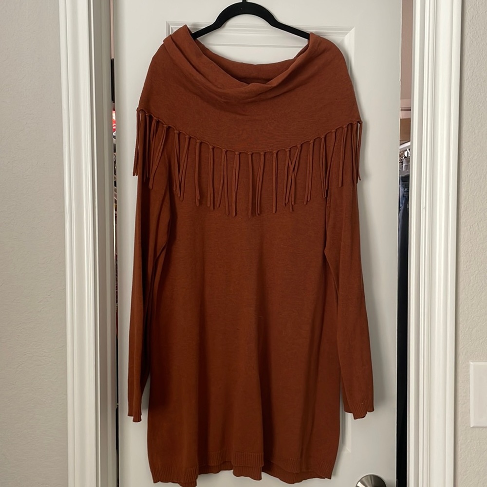 Rust Tasha Polizzi tunic/dress